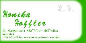 monika hoffler business card